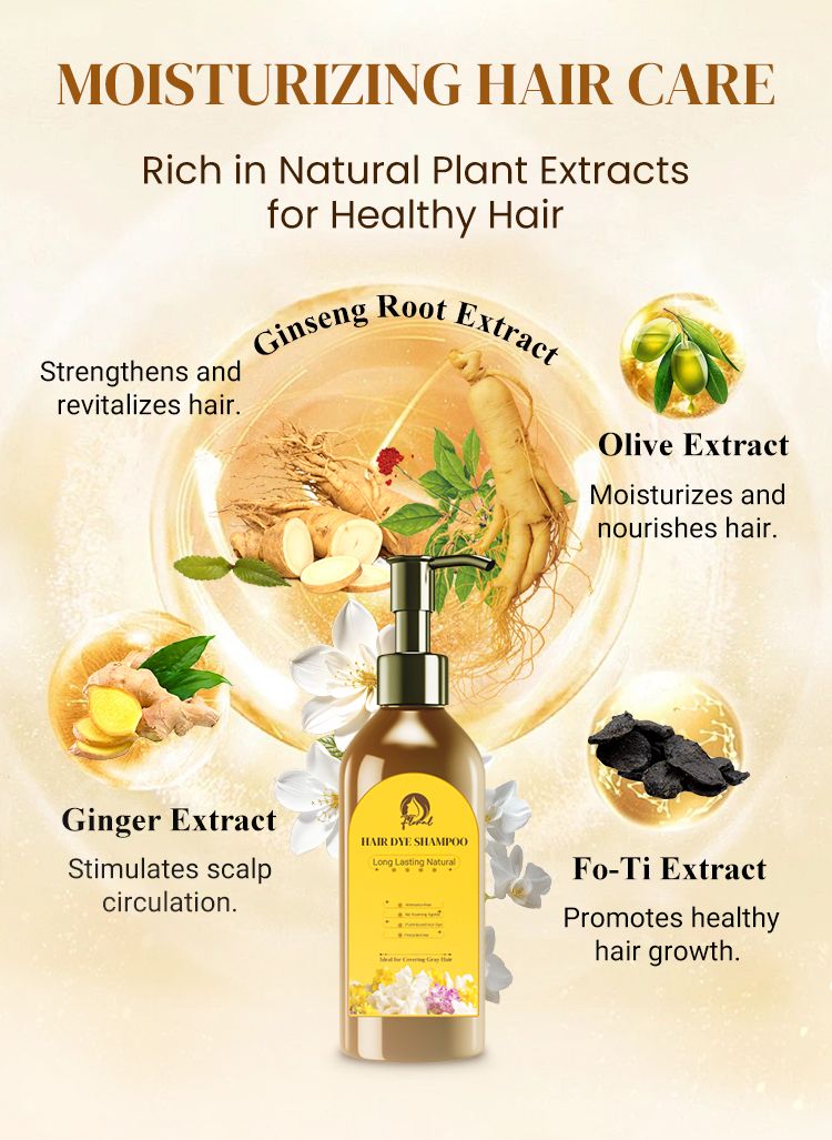 New Japanese Long Lasting Natural Hair Dye Shampoo